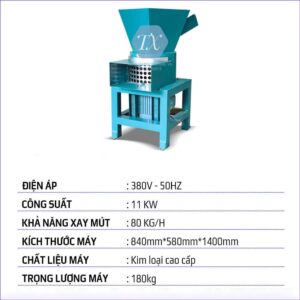 THÔNG SỐ MÁY NGHIỀN MÚT 11HP