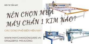 Nên chọn mua máy chần 1 kim nào?